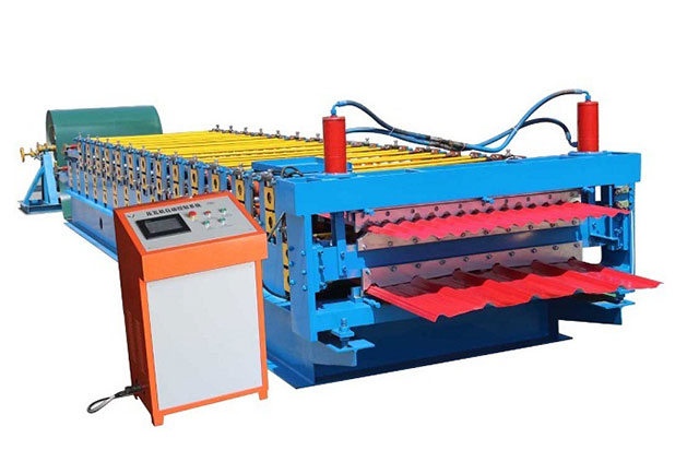 Double layer roof roll forming machine